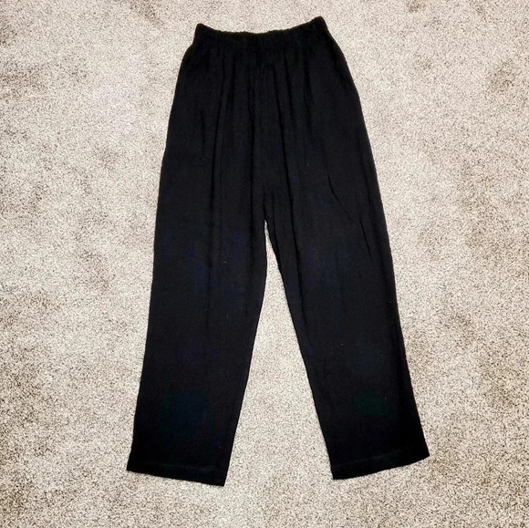 XIAO Pants - XIAO women's size M black pants lagenlook casual